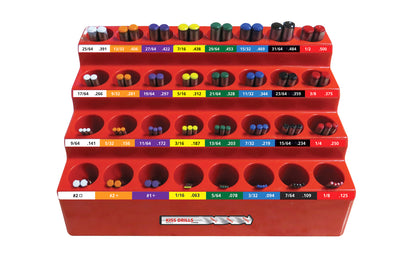 FastCap Kiss Drill Bit Index ~ 32 Slots - Easily organize all your drill bits ~ 1/16" to 1/2" in 64th increments  - Model KISS DB INDEX