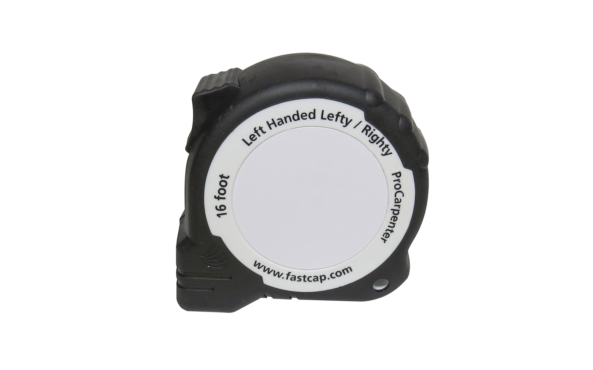 FastCap Left-Handed ProCarpenter Tape Measure ~ 16' - Model No. PSSR-16 LEFT ~ The FastCap Left-Handed ProCarpenter Tape Measure ~ Features a belt clip, pencil sharpener, erasable notepad & high-contrast tape ~ 663807023094