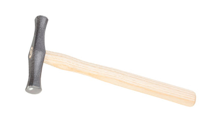 A high quality chasing hammer with two round faces polished with different arches made by Picard in Germany.  Made in Germany. Two round polished faces each polished with a different high round shape.  Wooden Ash handle. High Quality Jewelers chasing hammer. Polished Round Faces. Picard Hammer.