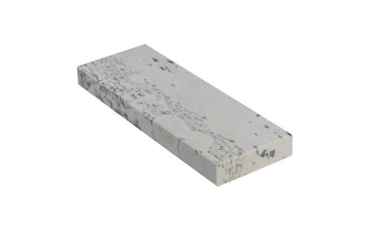 Soft Arkansas Slip Stone with Leather Pouch ~ 3" x 1" - Made in USA ~ Extra-fine stone. It is the least dense & coarsest grained of the natural Arkansas stones & good for starting an edge on your tools & knives; commonly used after synthetic or oil stone - Model No. MAP-13A-L