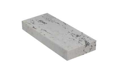 Soft Arkansas Slip Stone with Leather Pouch ~ 4-1/4" x 1-5/8" - Made in USA ~ Extra Fine Stone ~ least dense & coarsest grained of the natural Arkansas stones & good for starting an edge on your tools & knives; commonly used after synthetic or oil stone - Model No. MAP-42-L