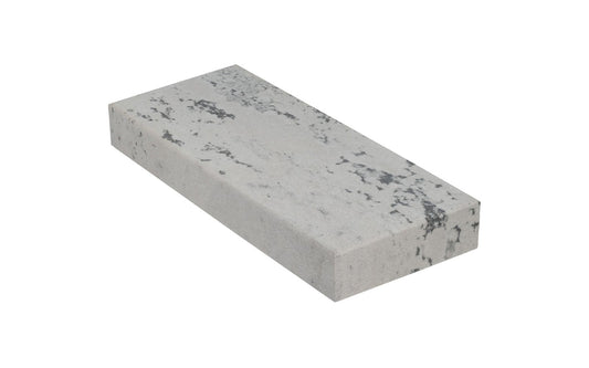 Soft Arkansas Slip Stone with Leather Pouch ~ 4-1/4" x 1-5/8" - Made in USA ~ Extra Fine Stone ~ least dense & coarsest grained of the natural Arkansas stones & good for starting an edge on your tools & knives; commonly used after synthetic or oil stone - Model No. MAP-42-L