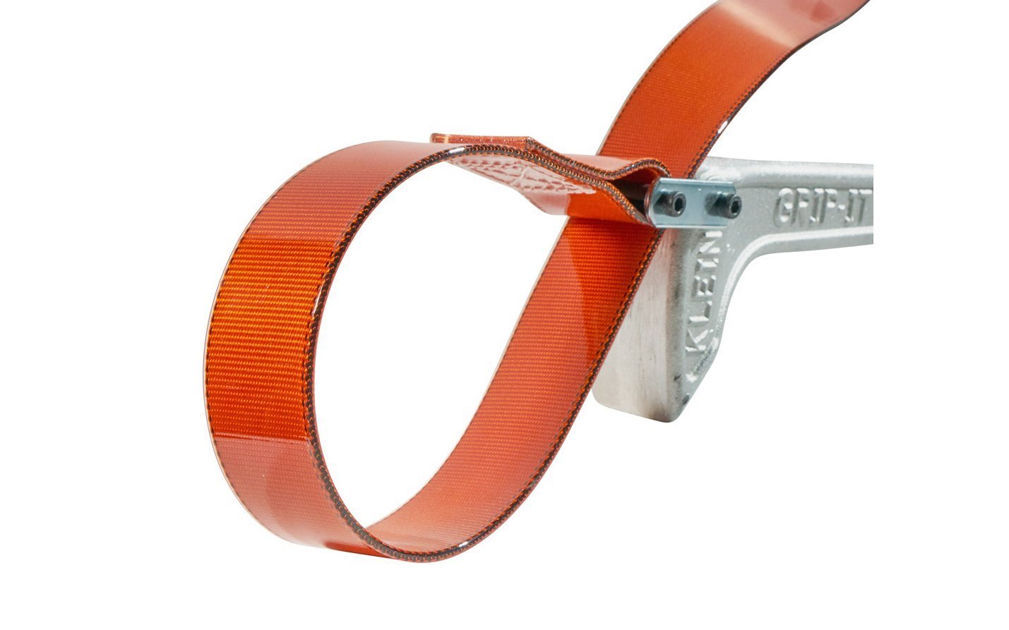 Klein Tools - Model S-18H - Adjustable strap wrench - 18" long handle - Works in the tightest quarters - Urethane-covered, high-strength belting - Cam-action design permits uniform, high-torque application - 1-1/8" to 8" Diameter Capacity - Resists scratching - plastic pipe & fittings, oil & water filters, PVC conduit - S18H - 092644674037
